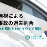 信号無視による交通事故の過失割合｜違反点数や罰則をわかりやすく解説